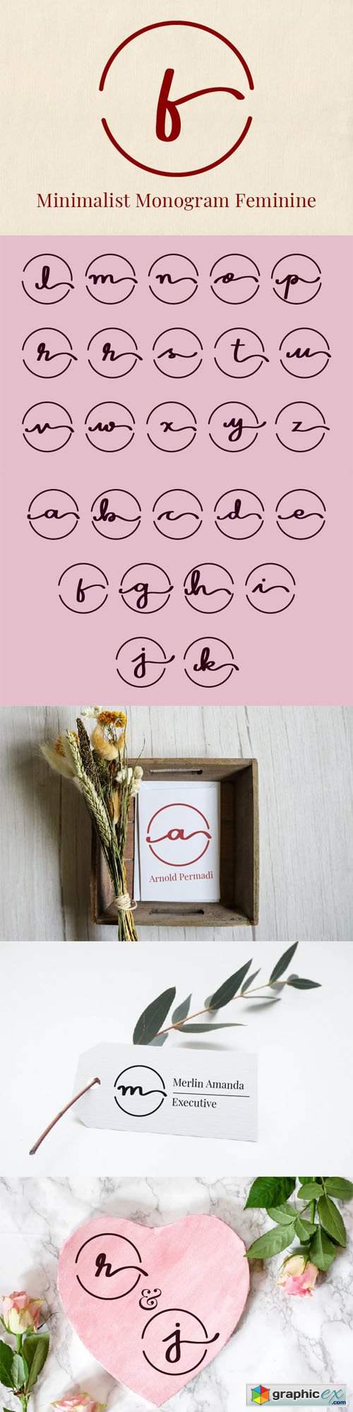  Minimalist Monogram Feminine Font 