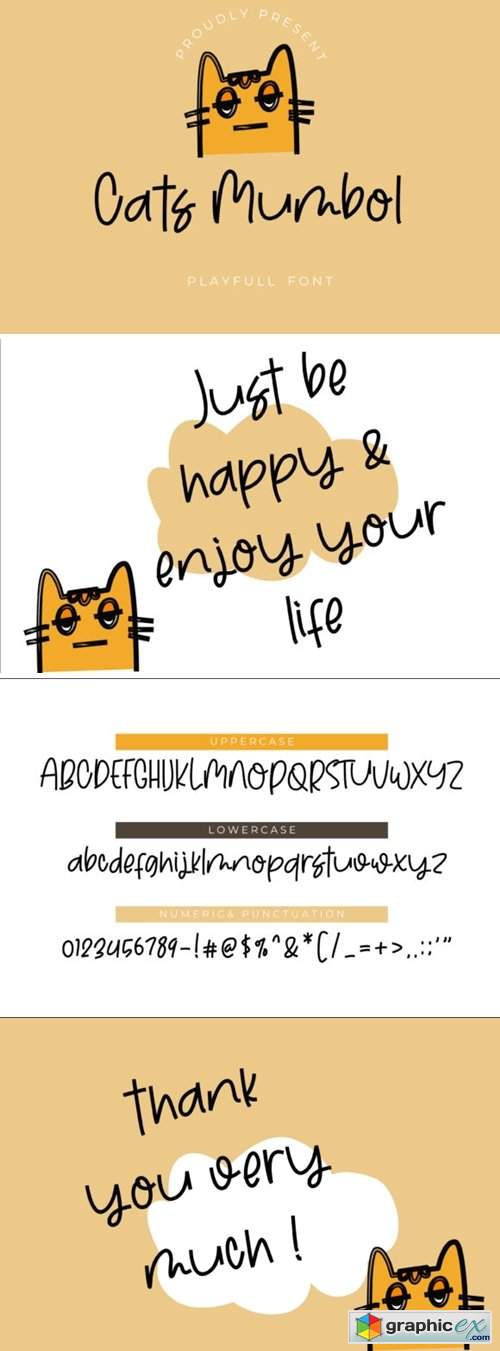  Cats Mumbol Font 