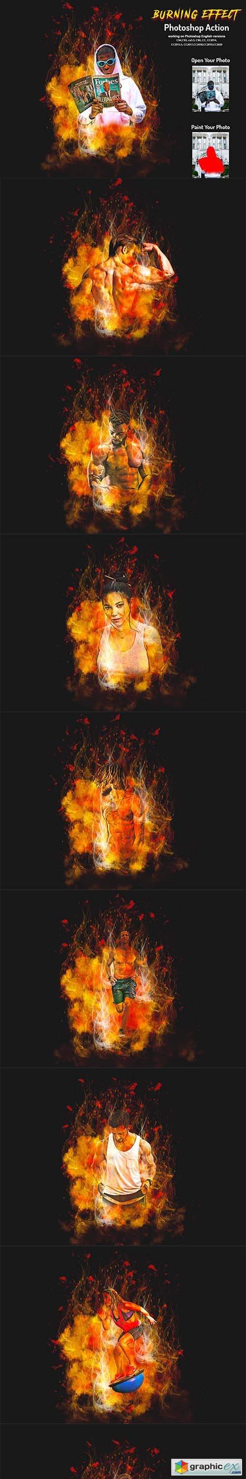 Burning Effect Photoshop Action 