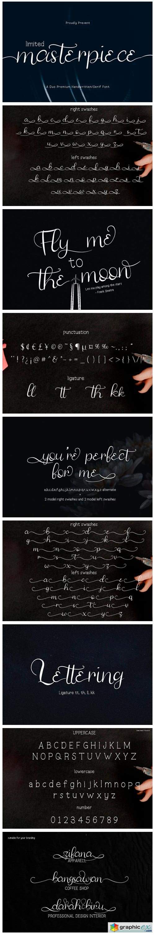  Limited Masterpiece Font 