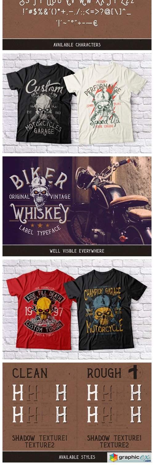  Biker Whiskey Font 