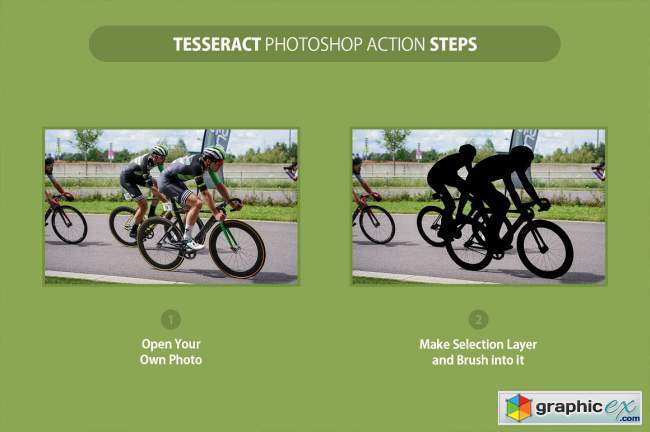 Tesseract Photoshop Action 