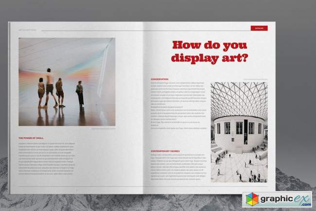 Art Gallery Catalog Layout Template 
