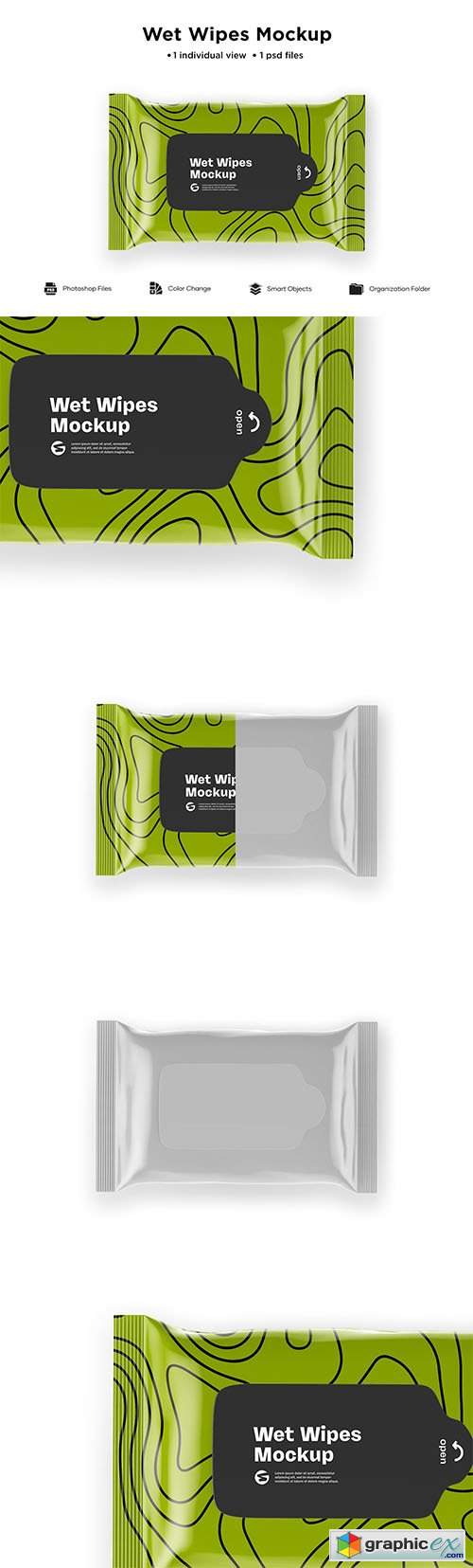 Download Metallic Wet Wipes Pack Mockup Free Download Vector Stock Image Photoshop Icon