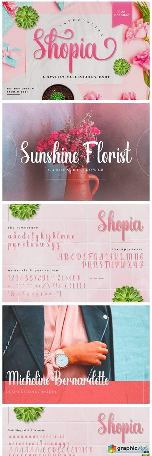 Shopia Font