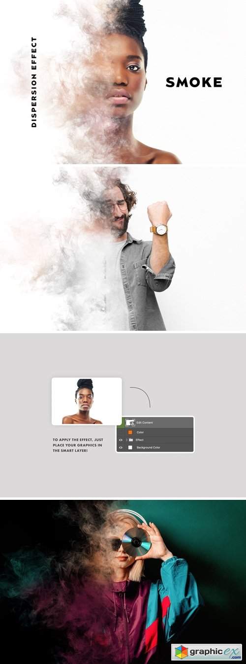  Smoke Dispersion Effect for Photoshop 