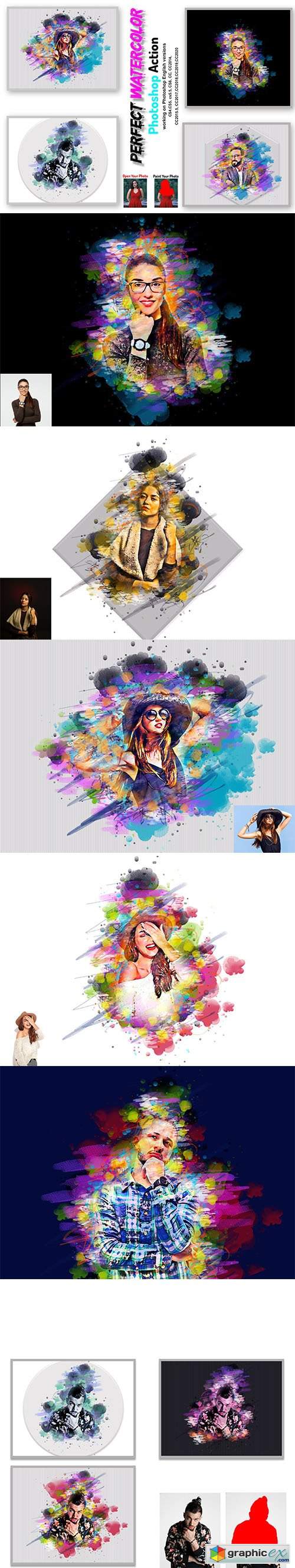  Perfect Watercolor Photoshop Action 