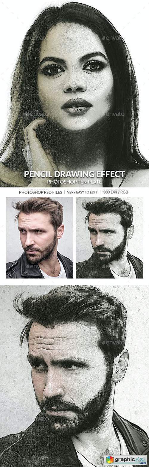 Pencil Drawing Photo Effect 30439345