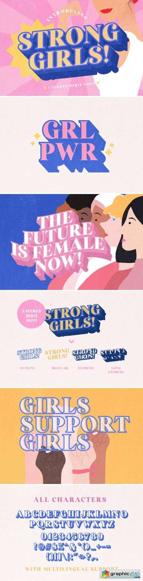 Strong Girls Font