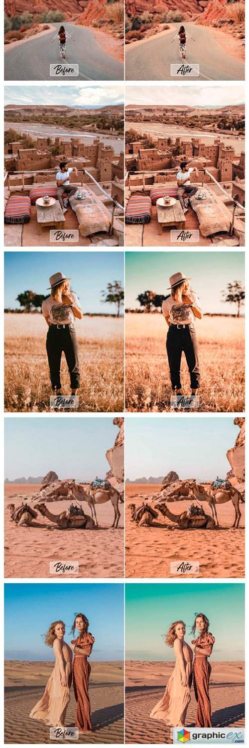 10 Pro Desert Photoshop Actions Acr Lut Free Download Vector Stock Image Photoshop Icon