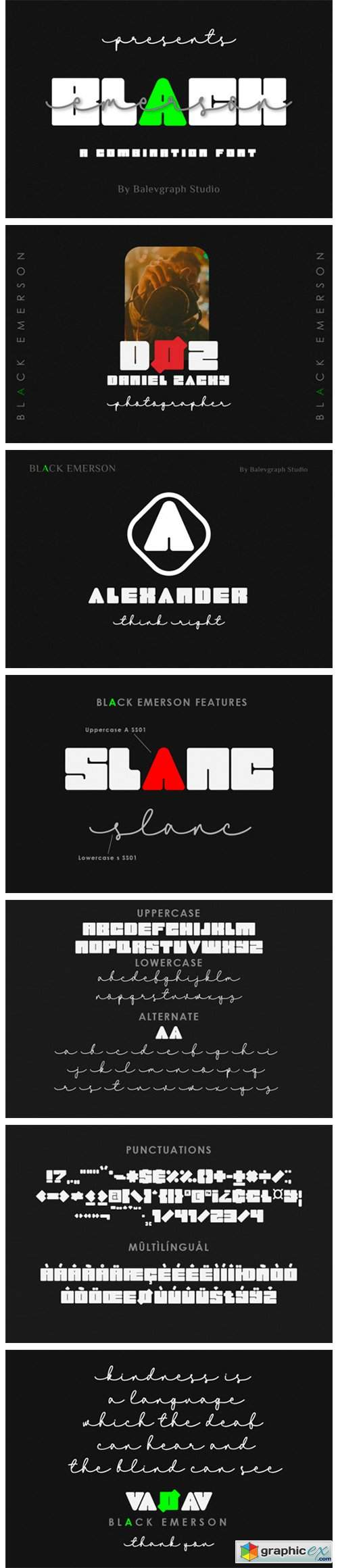  Black Emerson Font 
