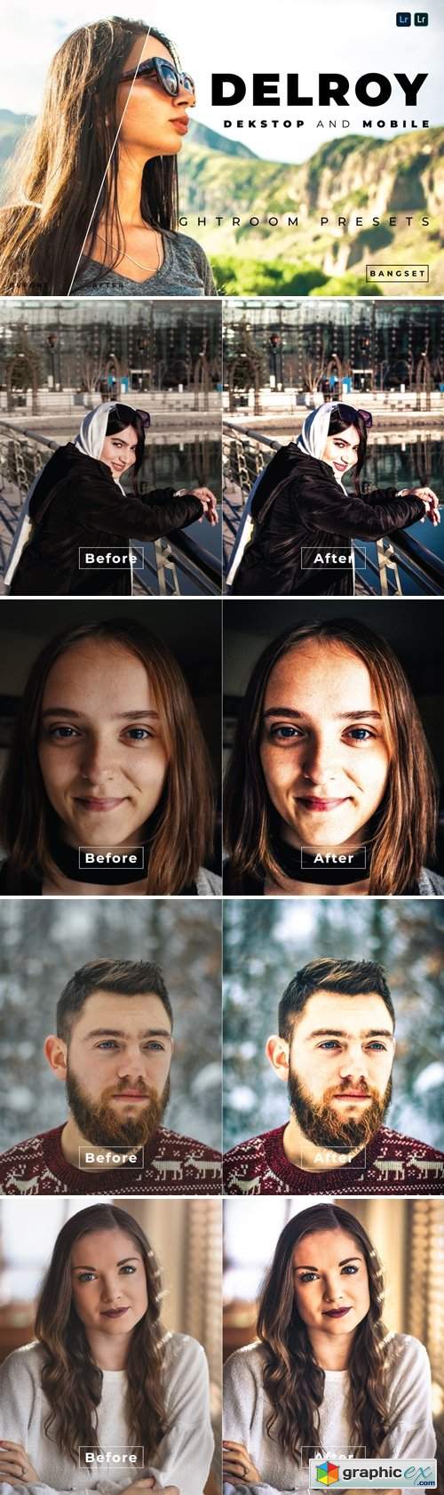  Delroy Desktop and Mobile Lightroom Preset 