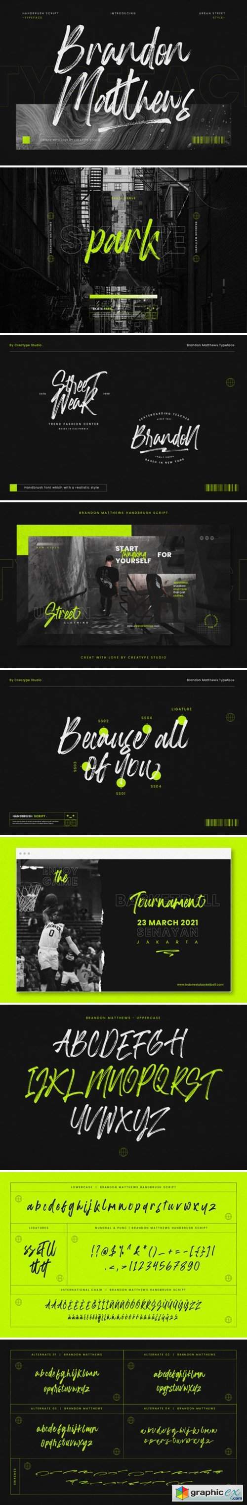 Brandon Matthews Font