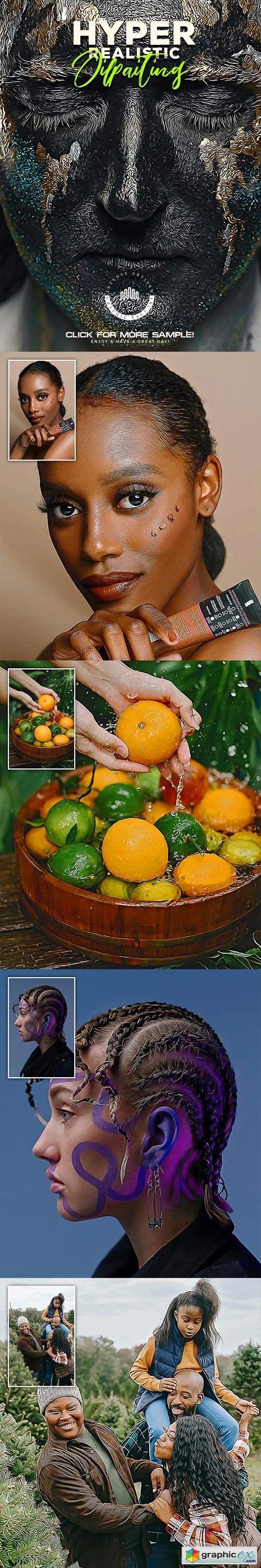 Hyper Realistic Oil Painting Action - Photo Effects