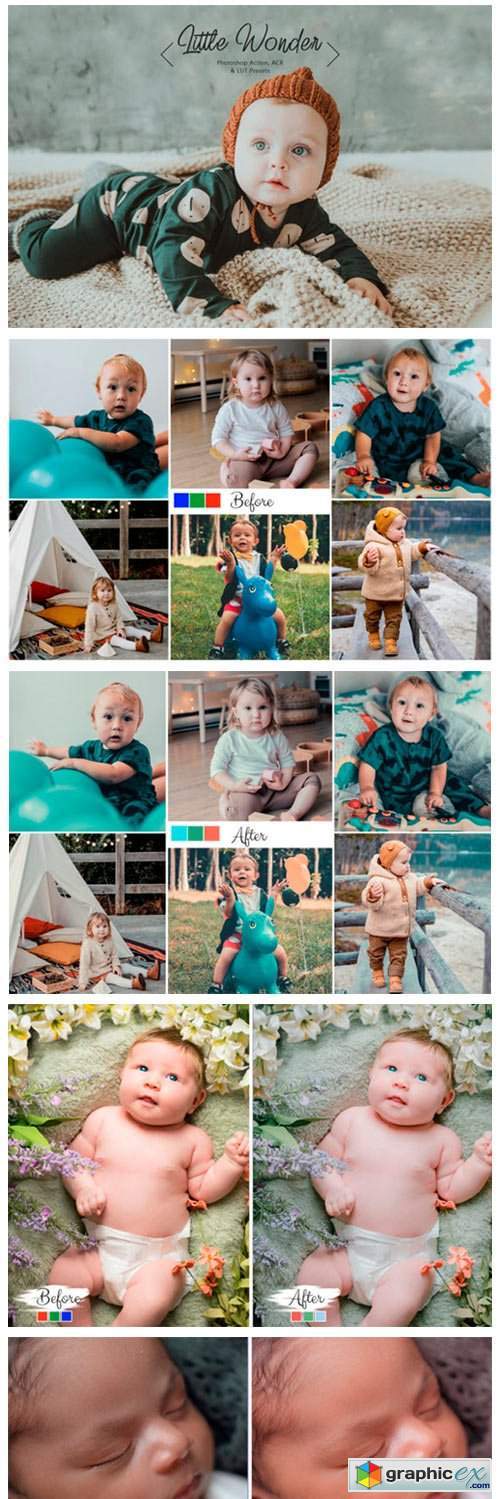 10 Photoshop Actions ACR Little Wonder