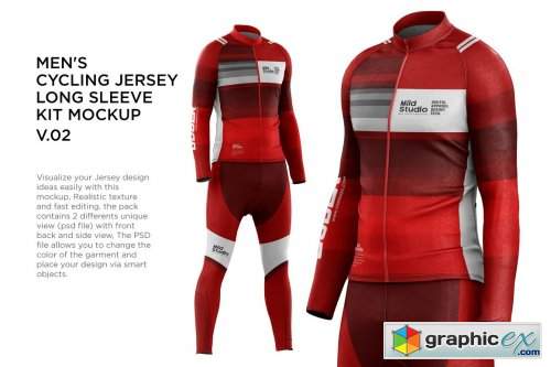Download Men's Cycling Jersey Kit Mockup v.02 » Free Download ...