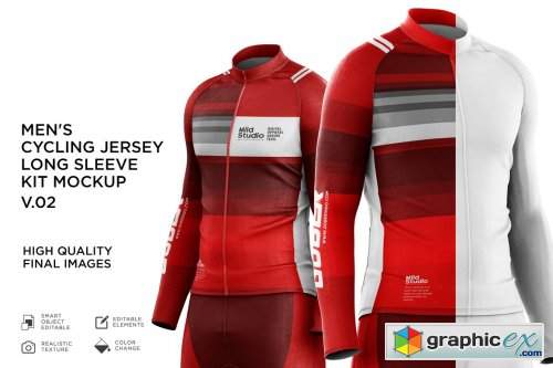 Download Men's Cycling Jersey Kit Mockup v.02 » Free Download ...