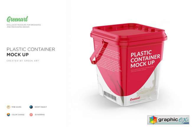 Plastic Container Mockup 3187491