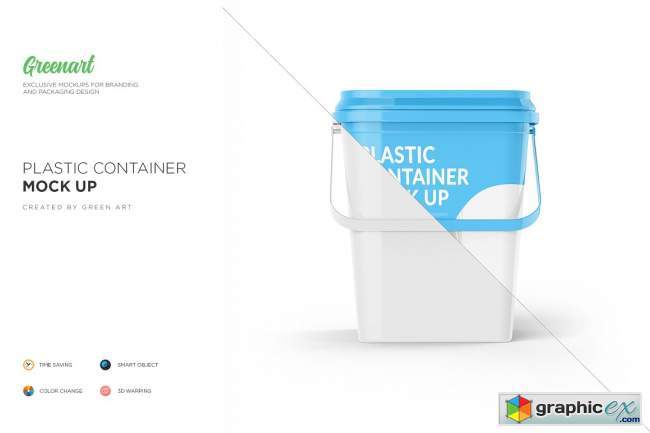 Plastic Container Mockup 3187491