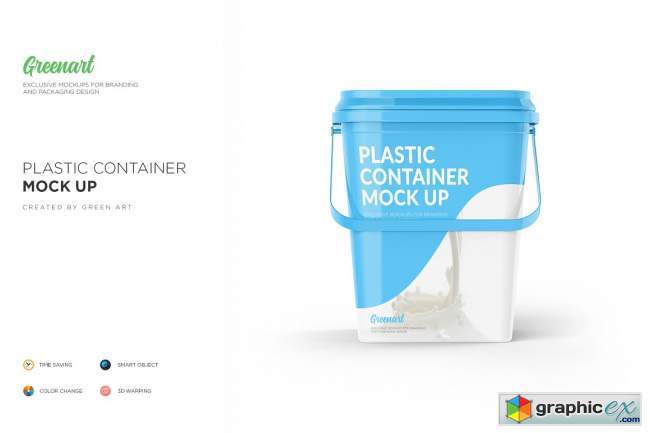 Plastic Container Mockup 3187491