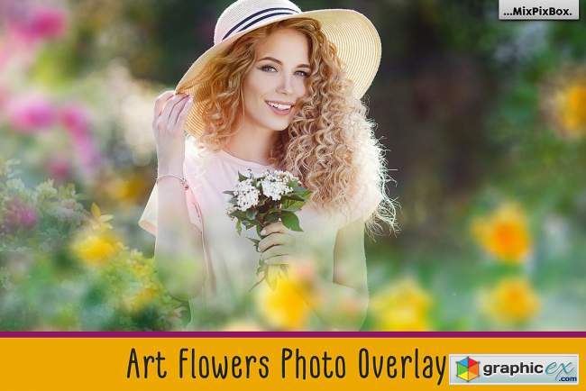 Art Flowers Photo Overlays 