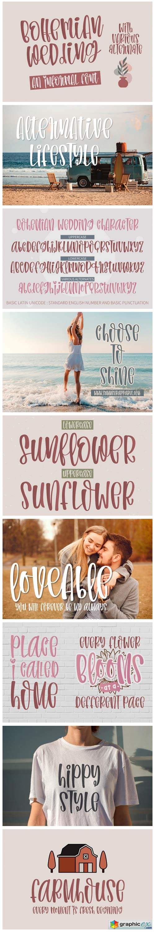  Bohemian Wedding Font 