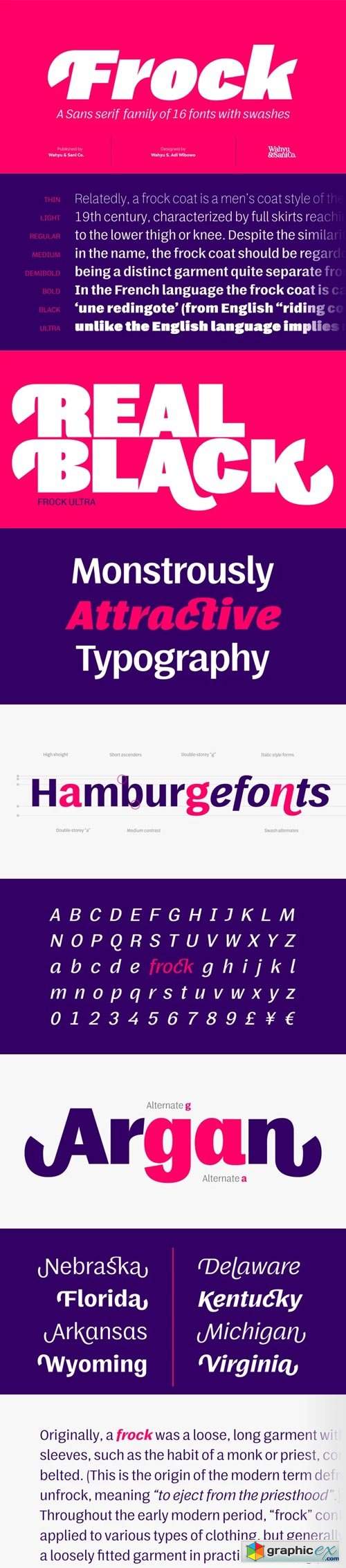  Frock Font Family 