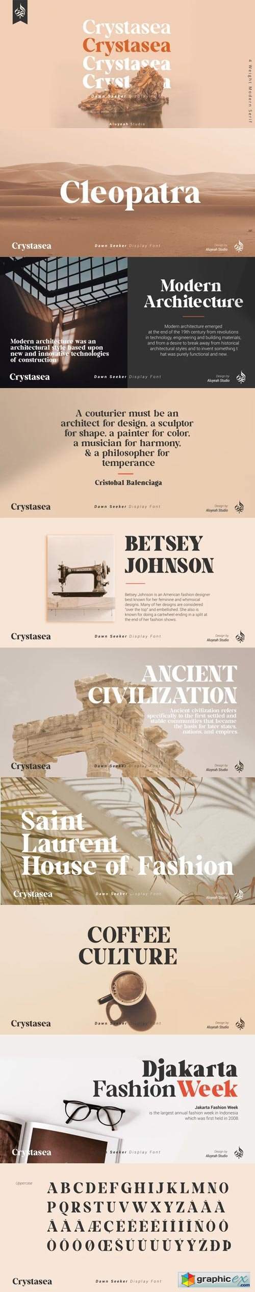 Al Crystasea Font Family