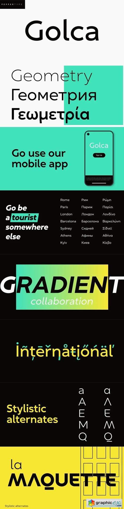 Golca Font Family