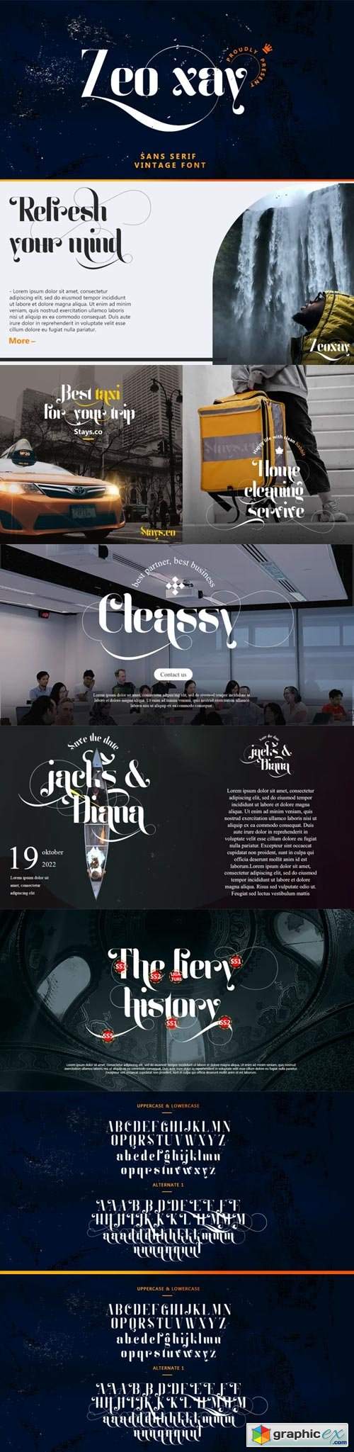  Zeo xay Font Family 