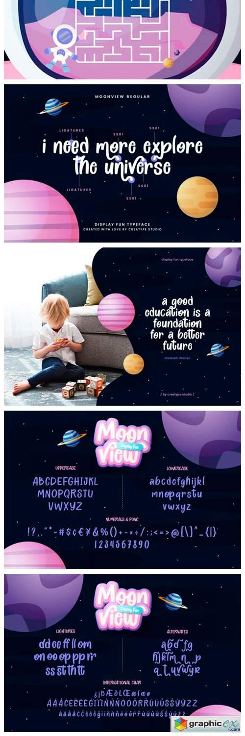  Moon View Font 