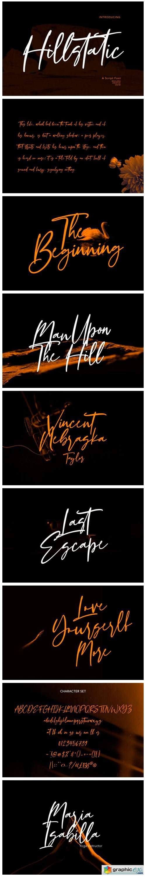  Hillstatic Script Font 