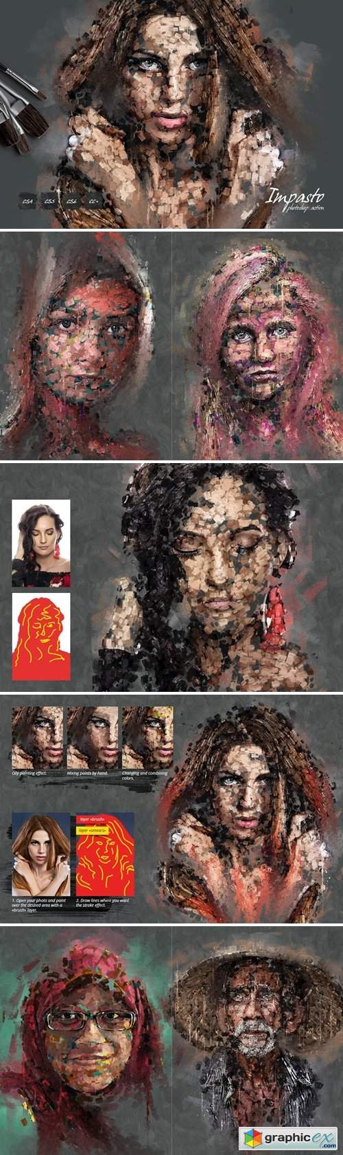 Impasto Photoshop Action 