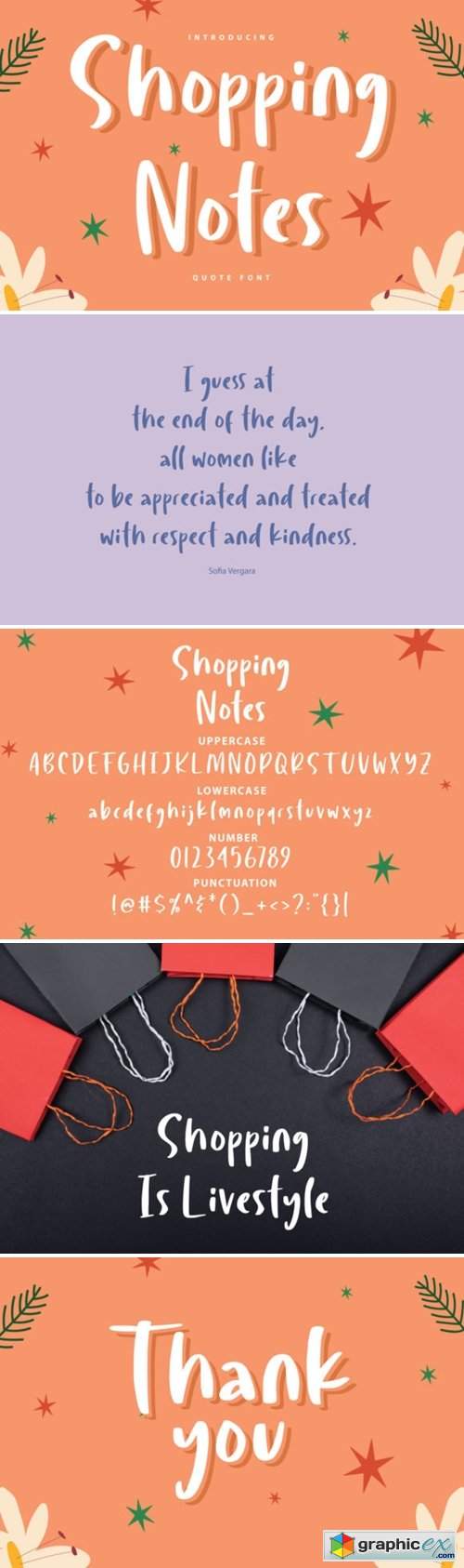  Shopping Notes Font 