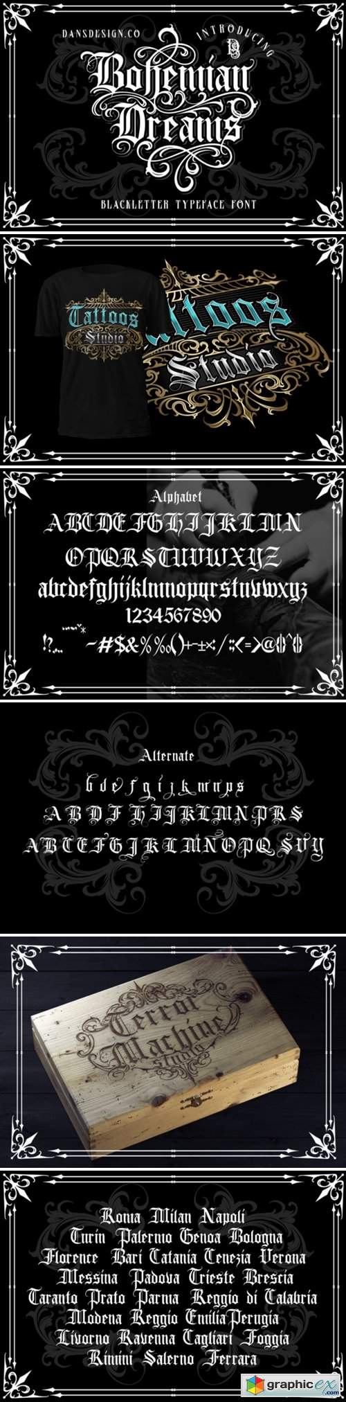  Bohemian Dreams Font 