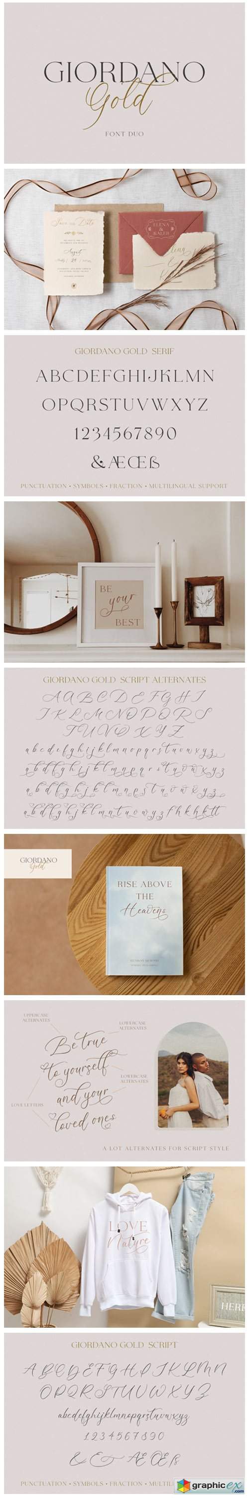  Giordano Gold Font 