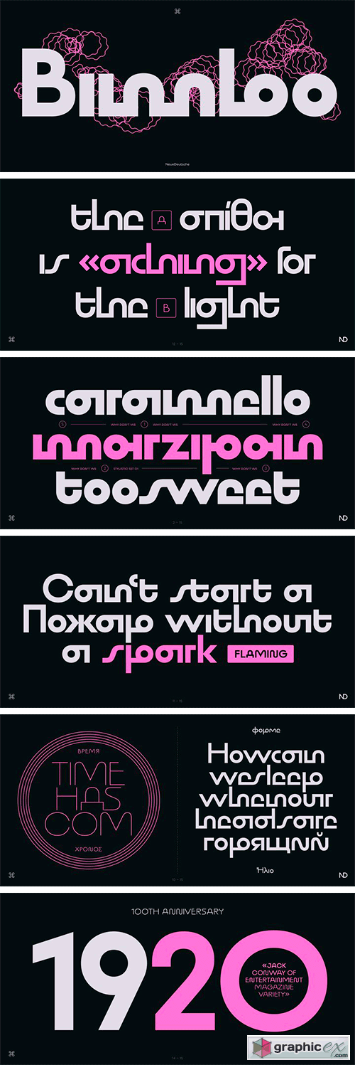  ND Bimbo Font Family 