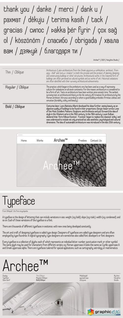 Archee Font Family