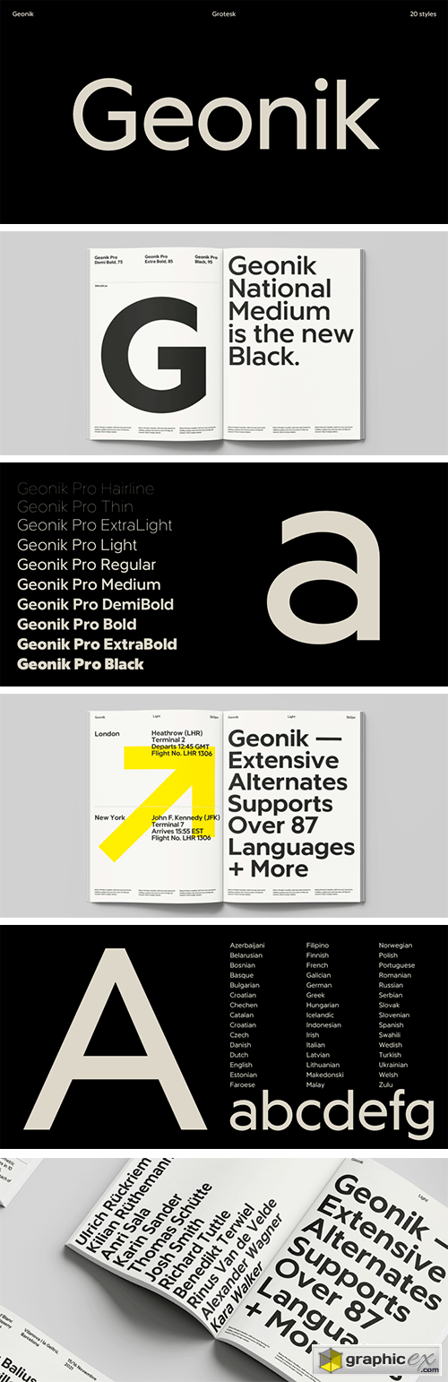 Geonik Font Family