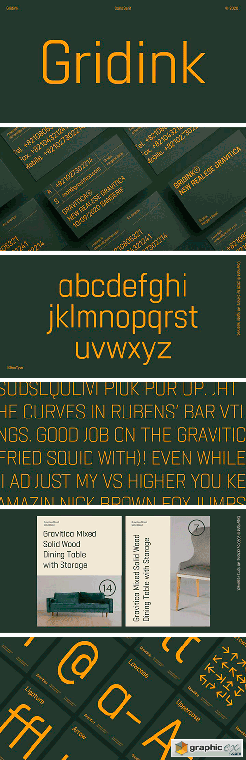  Gridink Font Family 