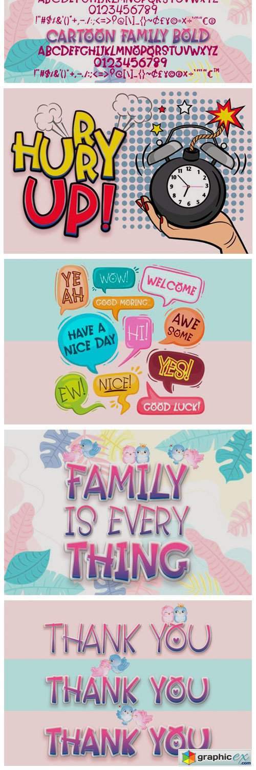 Cartoon Family Font