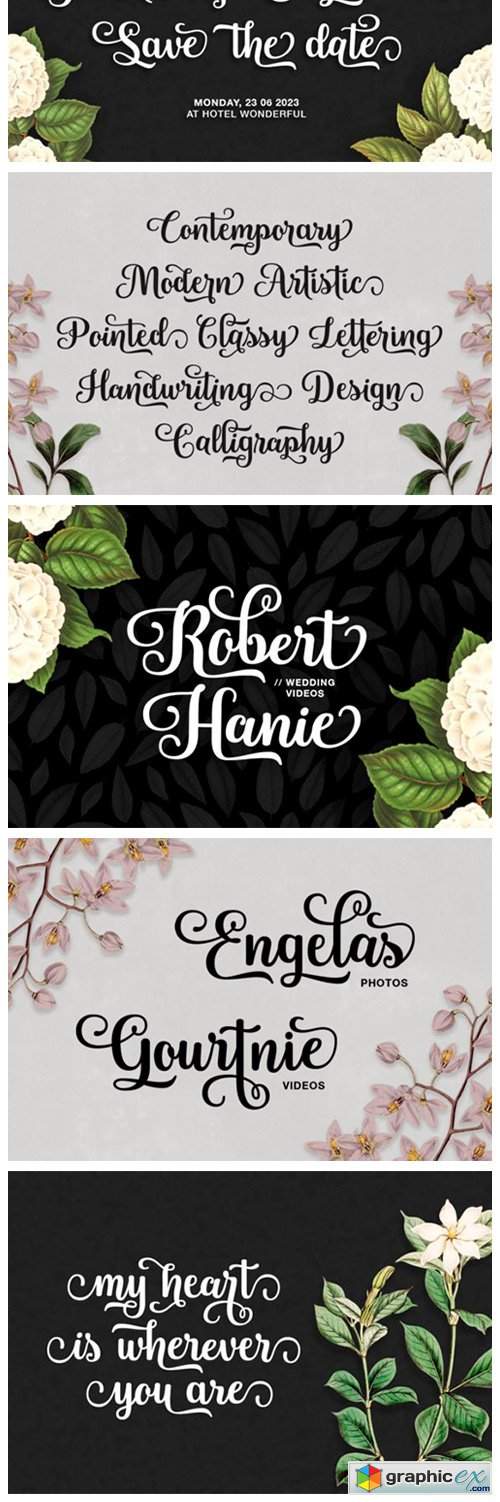  Blanton Script Font 