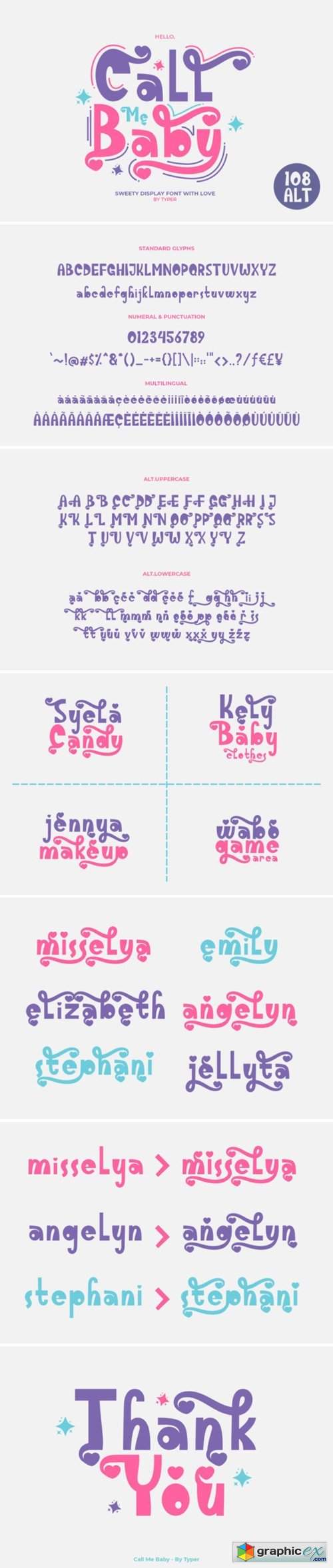  Call Me Baby Font 
