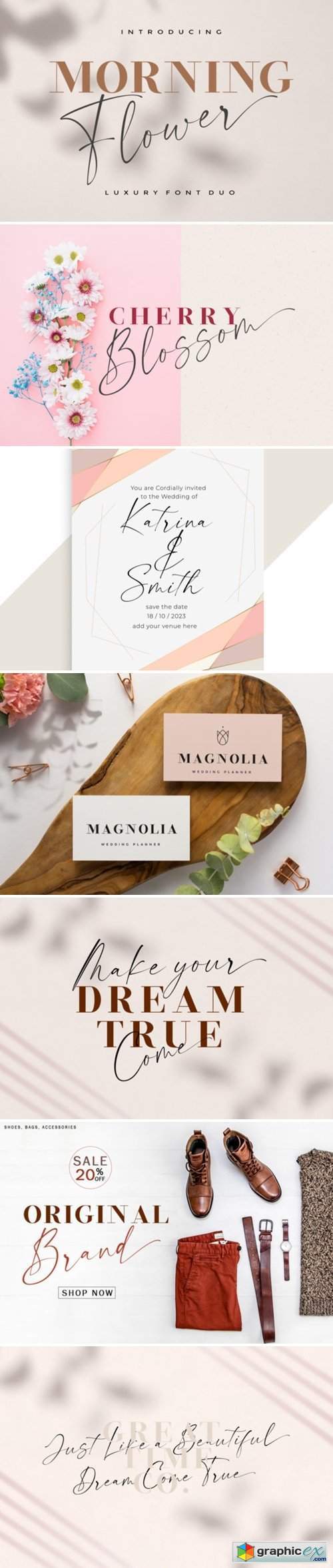 Morning Flower Duo Font