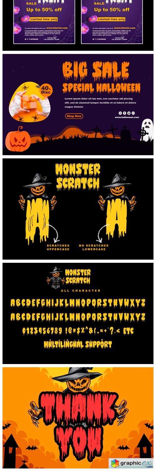 Monster Scratch Font