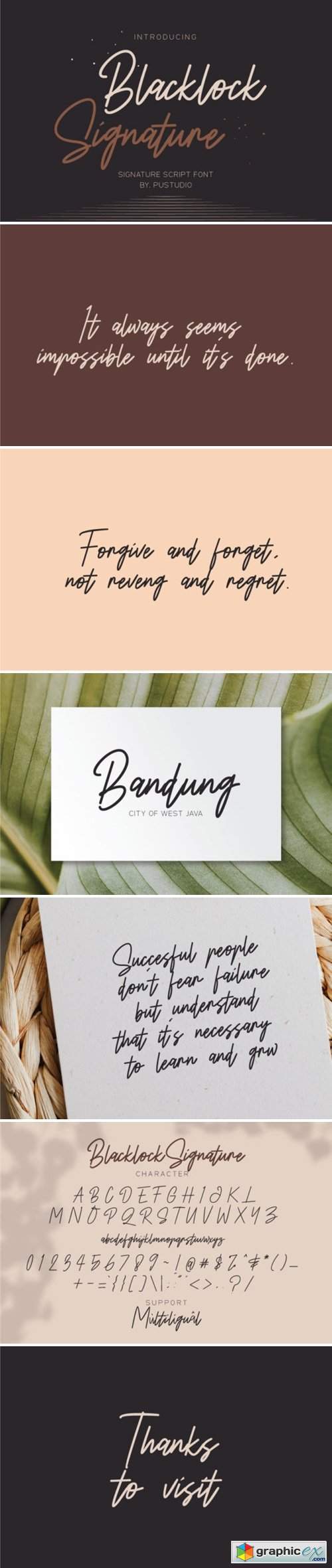 Blacklock Signature Font