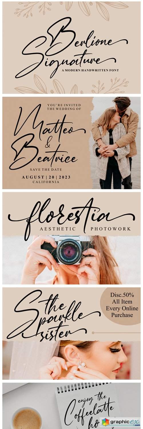  Berlione Signature Font 