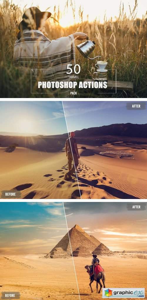 Travel Photoshop Actions Pack