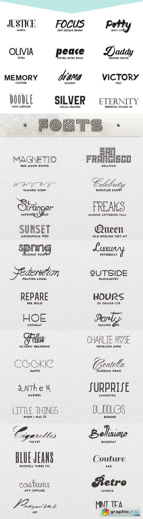  50+ New Fonts Pack 