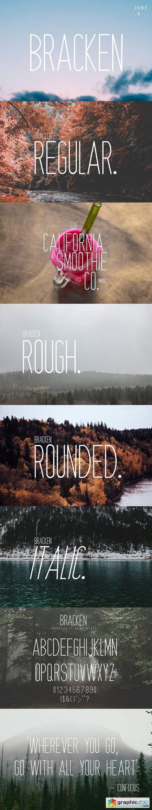  Bracken A Hipster Font Family 